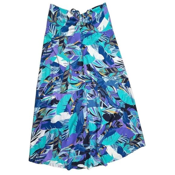 Patagonia Skirt Dress $99 Kamala Convertible Woman’s M Blue Feather Tropical - Picture 8 of 11